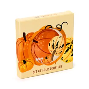 Zestaw 4 podkładek pod kubek z motywem Autumn Harvest
