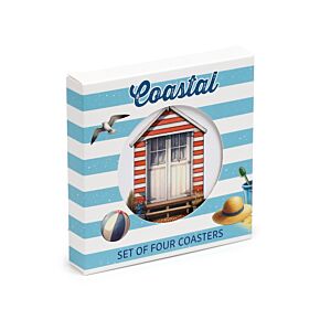 Podkładki pod kubek Zestaw 4szt -Motyw nadbrzeżny