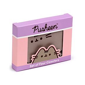 Podkładki pod kubek Zestaw 4 - Pusheen