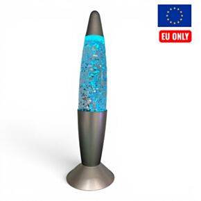 Lampa brokatowa w kolorze srebrnym