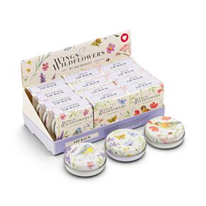 Balsam do ust w puszce z motywem Jan Pashley Wings & Wildflowers