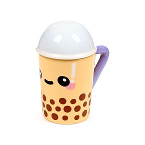 Kubek ceramiczny z przykrywką - Bubble Tea Foodiemals