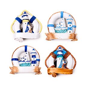 Magnes pamiątkowy - Łódki i latarnia morska