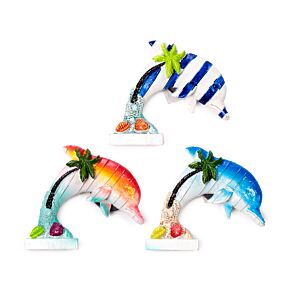 Magnes pamiątkowy - Tropikalna wyspa, kształt delfina