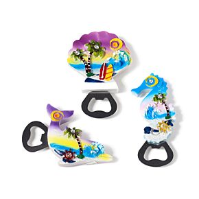 Otwieracz do butelek z magnesem - Souvenir Seaside - Sealife Scenes