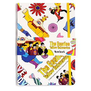 Notatnik z papieru z recyklingu w linie A5 The Beatles Yellow Submarine White Notatnik z papieru z recyklingu w linie A5 The Beatles Yellow Submarine White