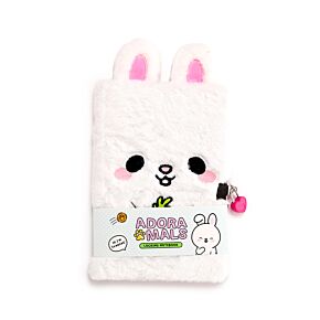 Pluszowy notatnik zamykany z kłódką - Królik - Adoramals