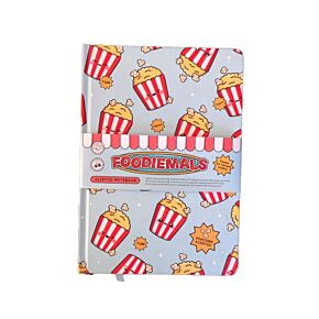 Notatnik zapachowy A5 z papieru makulaturowego - Popcorn -  Foodiemals