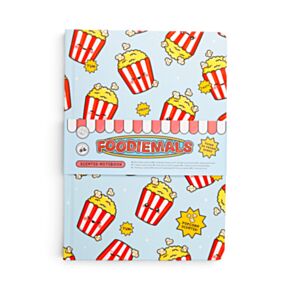 Notatnik A5 o zapachu popcornu z motywem Foodiemals