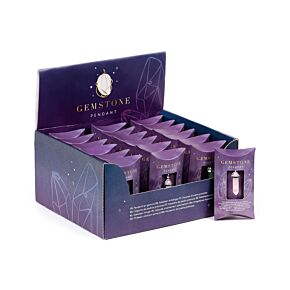 Wisiorek z podwójnym zakończeniem z kamieniem uzdrawiającym