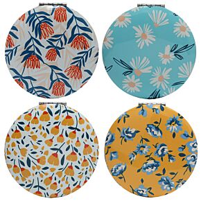 Lusterko kompaktowe -Zbierz Bukiet - piwonia, stokrotka, jaskier, protea