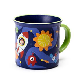 Kubek porcelanowy z obwódką z motywem Space Cadet