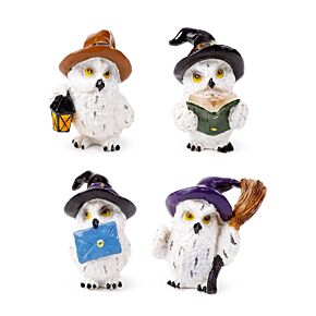 Figurka - Mądra Stara Magiczna Sowa Zaczarowany Uczeń