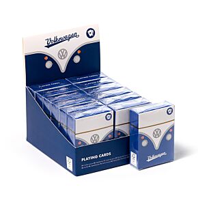 Standardowa talia kart do gry - niebieski Volkswagen VW T1 Camper Bus Standardowa talia kart do gry - niebieski Volkswagen VW T1 Camper Bus