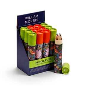 Kredki 12 sztuk w dużej tubie z motywem William Morris
