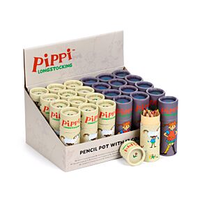 Kredki - 12 szt w tubie - Pippi Pończoszanka