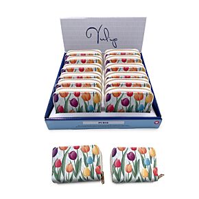 Portfel z zamkiem błyskawicznym - Tulipany Portfel z zamkiem błyskawicznym - Tulipany