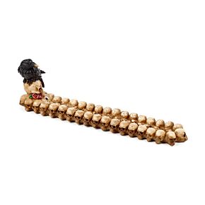 Popielnica na kadzidła - Czaszka i Kruk