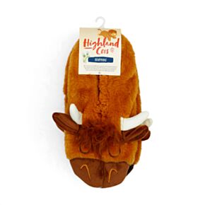 Pluszowe wsuwane kapacie w rozmiarze EU36-38/UK3-5 Highland Coo Cow