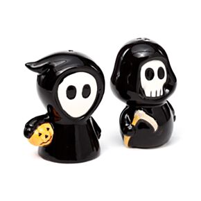 Ceramiczna pieprzniczka i solniczka Skull Boy & Ghost Boy 
