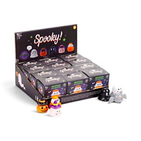 Mystery box z zabawką typu pull back z motywem Spooky