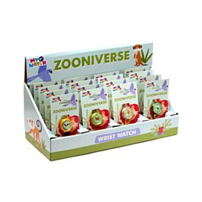 Zegarek analogowy z motywem Zooniverse