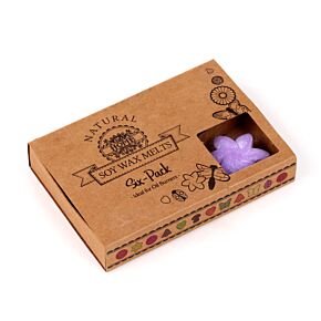 Ręcznie robiony zestaw 6 wosków - Lawendowe Pole 