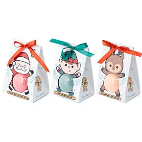 Kule do kąpieli - Świąteczny Przyjaciele w pudełku prezentowym Kule do kąpieli - Świąteczny Przyjaciele w pudełku prezentowym