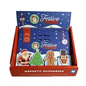 Zakładki magnetyczne do książek z motywem Festive Friends Christmas