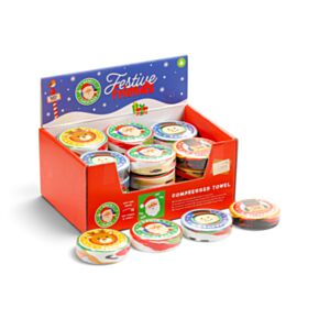 Skompresowany ręcznik podróżny z motywem Festive Friends Christmas