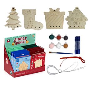 Zestaw do samodzielnego malowania dzwonków wietrznych 2D z serii Jingle Bunch Christmas