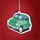 Odświeżacz powietrza Świeża Mieta Retro Zielony Fiat 500