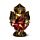 Figurka - siedzący Budda - czerwono-złota