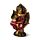 Figurka - siedzący Budda - czerwono-złota