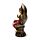 Figurka - siedzący Budda - czerwono-złota