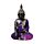 Figurka - Budda-Medytacja - fioletowo-czarna