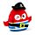 Pluszowa zabawka Squidglys  - Jolly Rogers Pirates