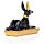 Figurka - Anubis Czarno-złoty leżący