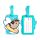 Zawieszka bagażowa z PVC, Pusheen the Cat Summer Surfer