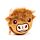 Portfel pluszowy – krowa Highland Coo