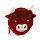 Portfel pluszowy – krowa Highland Coo