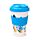 Kubek plastikowy wielorazowy 400ml - VW Volkswagen Camper Bus - Waves