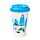 Kubek plastikowy wielorazowy 400ml - VW Volkswagen Camper Bus - Waves