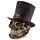 Ozdoba "Czaszka w stylu Steampunk w cylindrze"