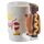 Kubek ceramiczny z jamnikiem w hot-dogu