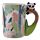 Kubek ceramiczny - Panda siedząca na uchwycie