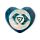 Popielnica na kadzidła rzeźbiony steatyt Chakra Heart Ashcatcher