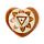 Popielnica na kadzidła rzeźbiony steatyt Chakra Heart Ashcatcher