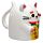Kubek ceramiczny odwrócony "Kot Szczęścia Maneki Neko"