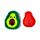 Pluszowy, lawendowy podgrzewacz do rąk - Avocado Foodiemals  